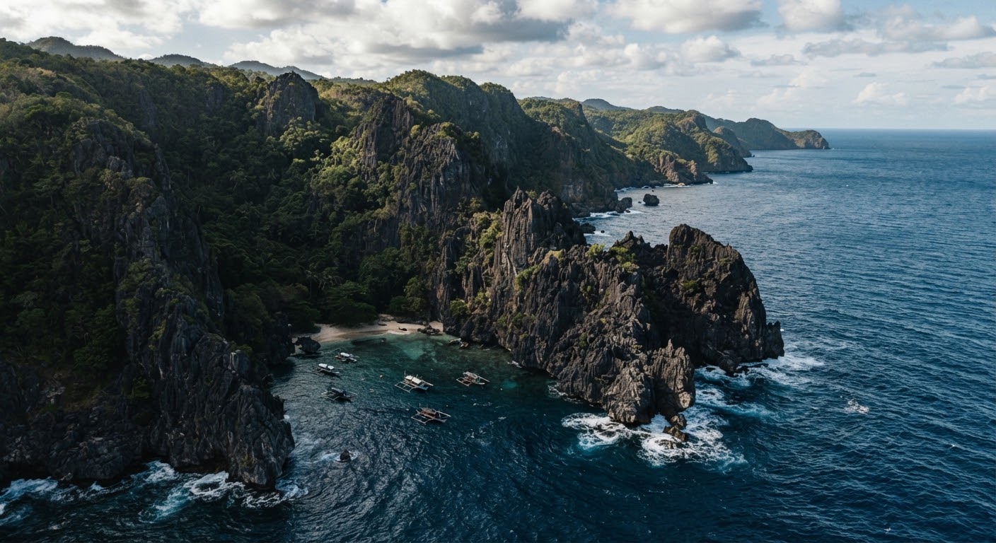 Fishing untouched reefs in Southern Palawan
